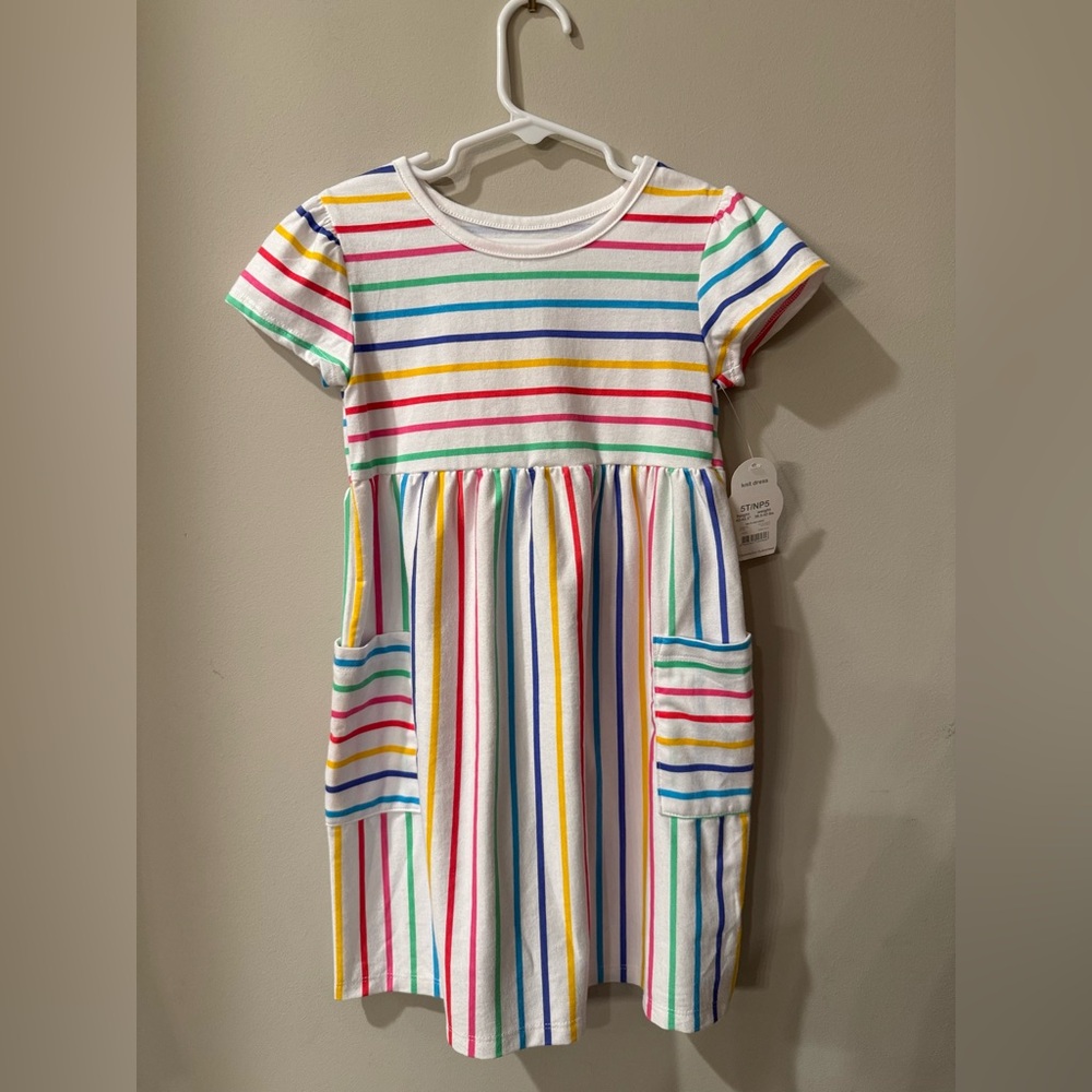 Wonder Nation Colorful Striped Kids Dress